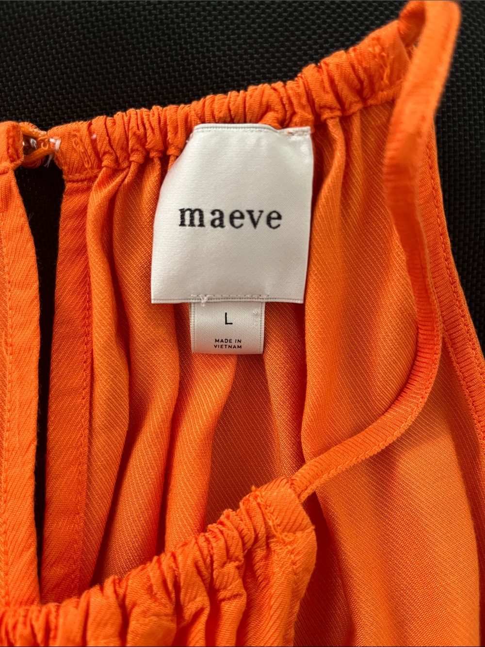 Maeve Bright Orange Spaghetti-Strap Cami - Picture 2 of 8